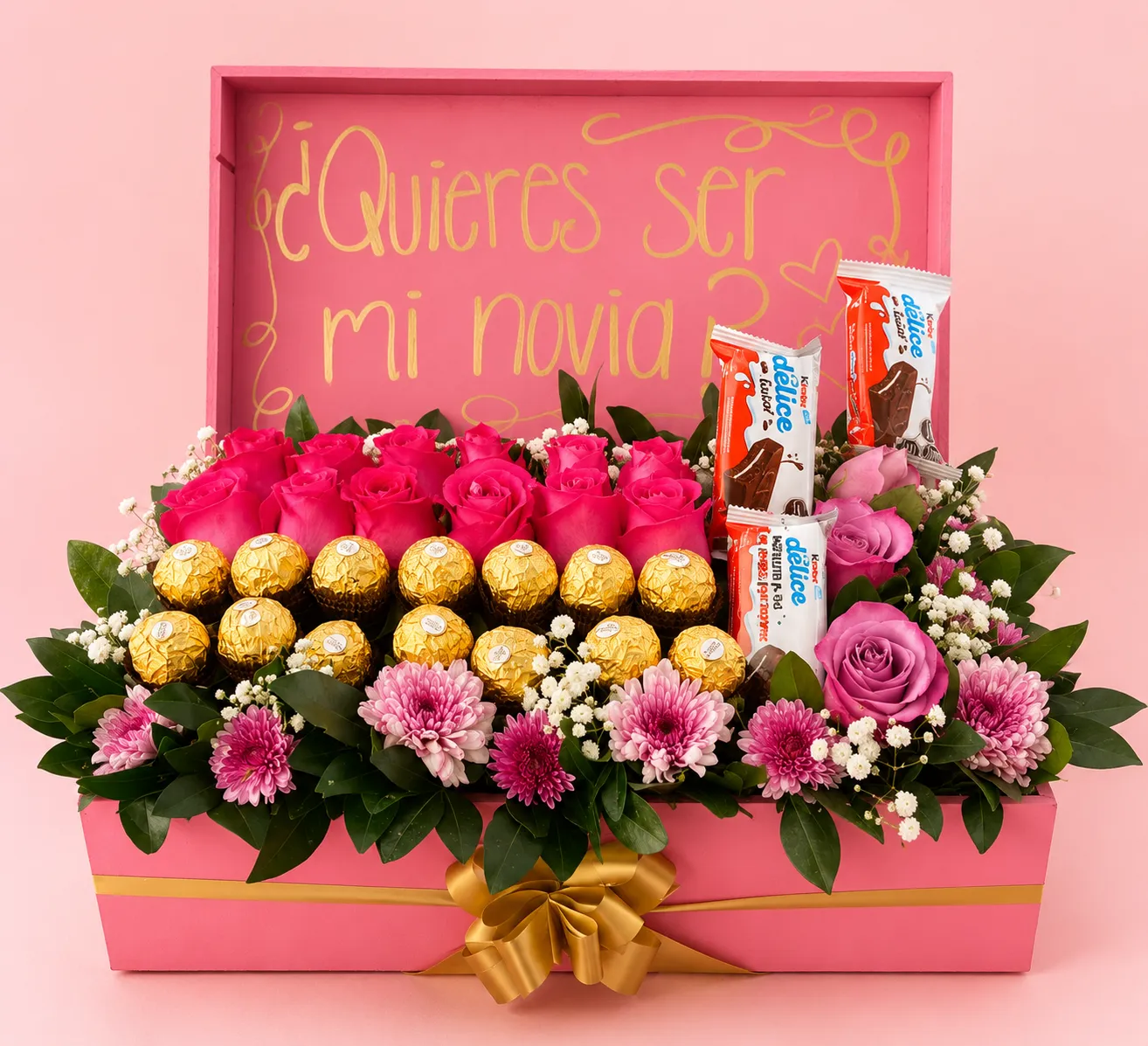 Caja Barbie arreglo floral premium – DA'Flores